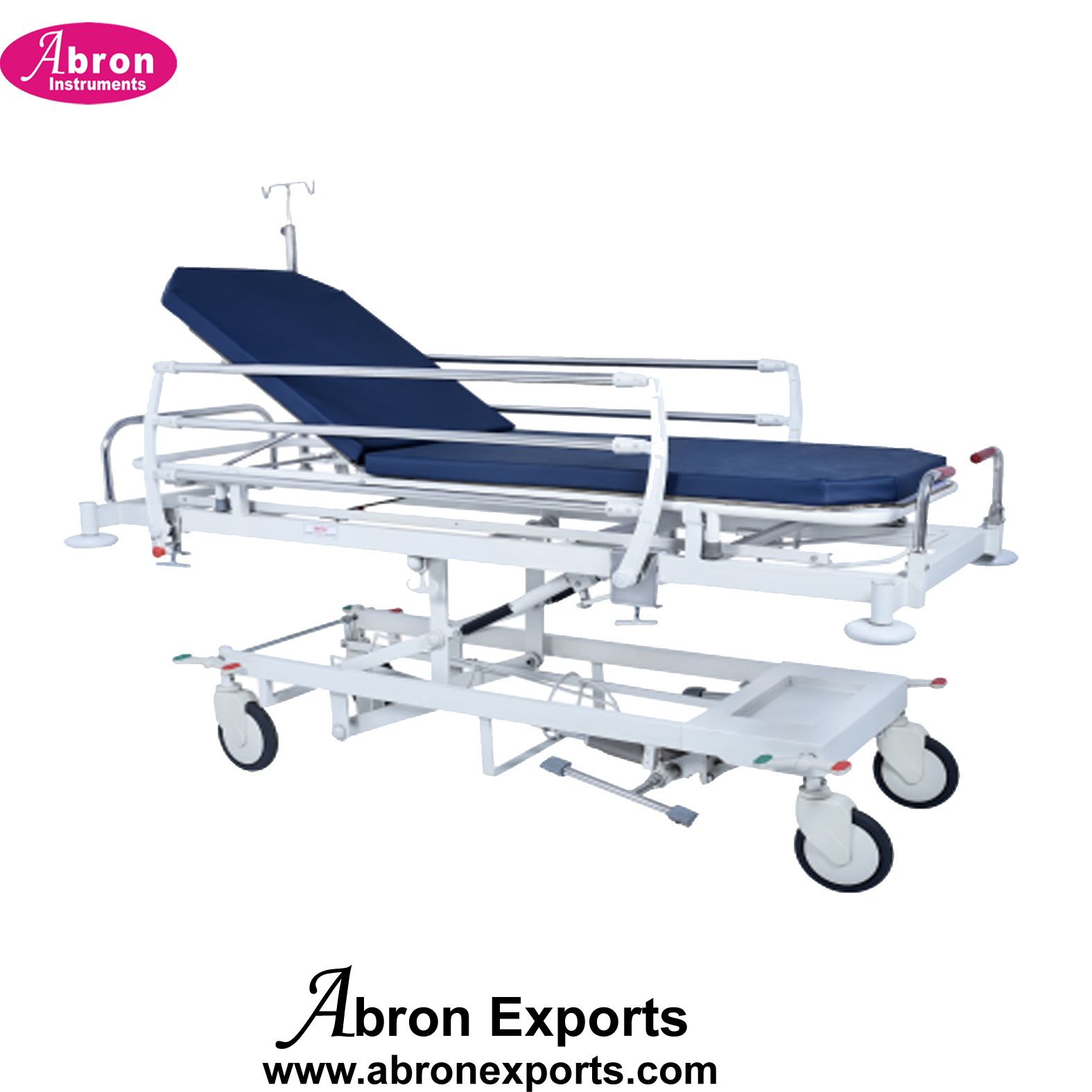 Patient Stretcher Trolley With Matress ICU Emergency & Recovery Stainless Steel Hospital Furniture Abron ABM-2261SR9 